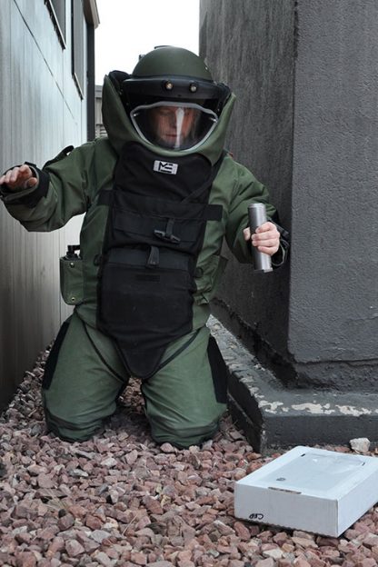 EOD 9 Bomb Suit and Helmet Ensemble