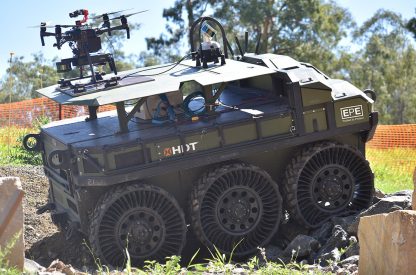 Hunter WOLF (Wheeled Offload Logistics Follower) With Drone Platform and Autonomous Kit